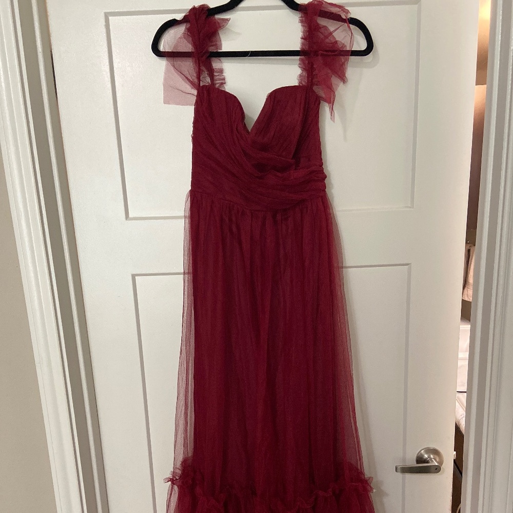 Maroon formal dress